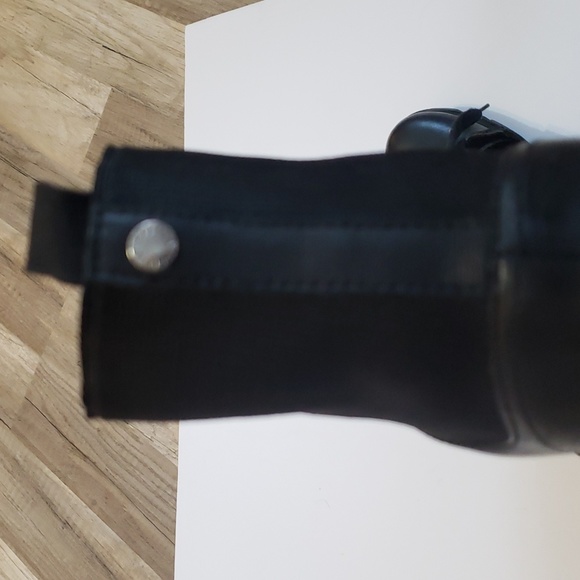 STEVE MADDEN ZANET BLACK LEATHER COMBAT STYLE BOOTS SZ 8.5 - Picture 10 of 11